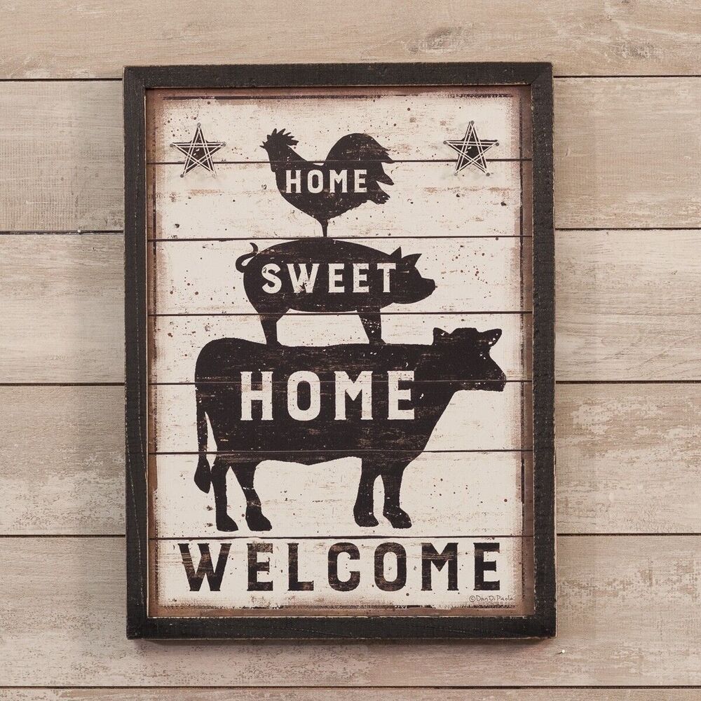 Primitives by Kathy Home Sweet Home Welcome Sign